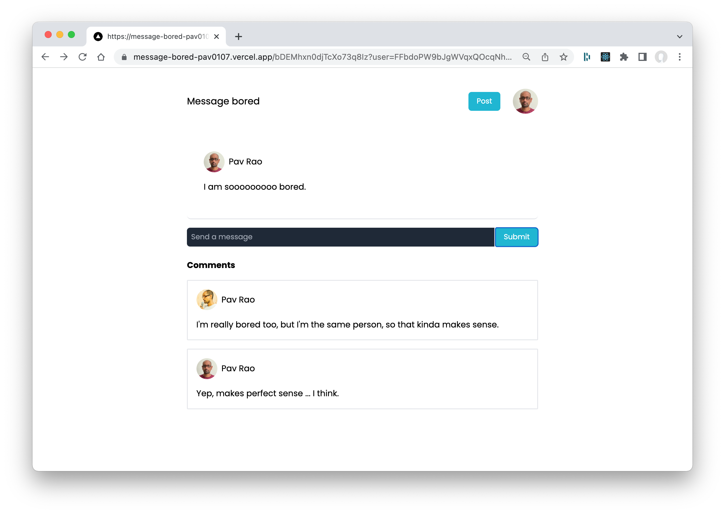 Pav Rao Expense Tracker